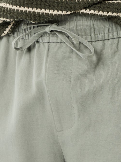 Pantalón de lino mezclado - Kiabi Pantalón de lino mezclado - Kiabi