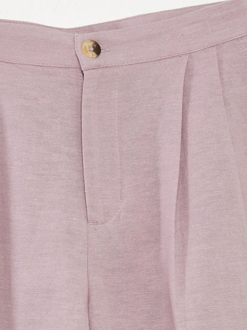 Pantalón de lino PURPURA - Kiabi