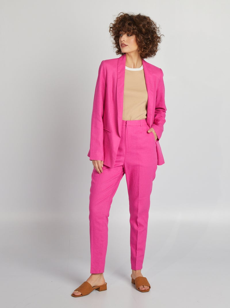 Pantalón de lino ROSA - Kiabi