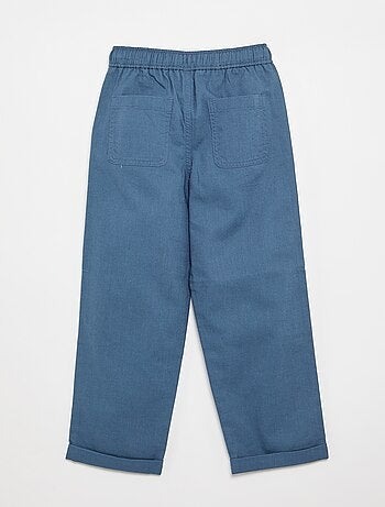 Pantalón de lino y algodón