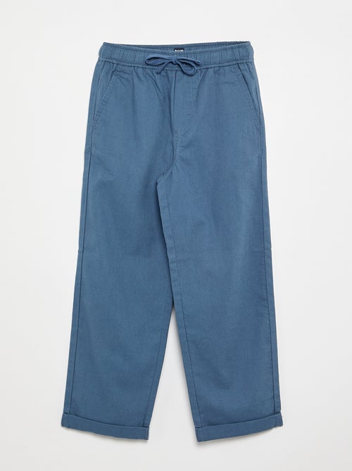 Pantalón de lino y algodón - Kiabi