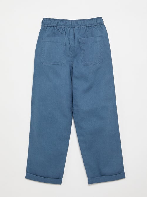 Pantalón de lino y algodón - Kiabi