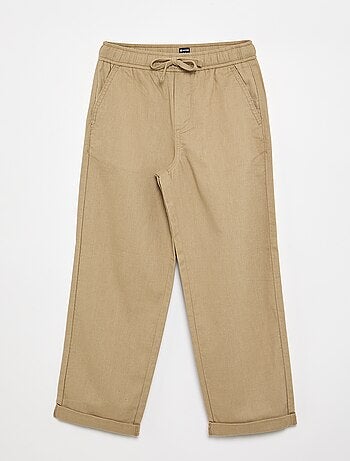 Pantalón de lino y algodón