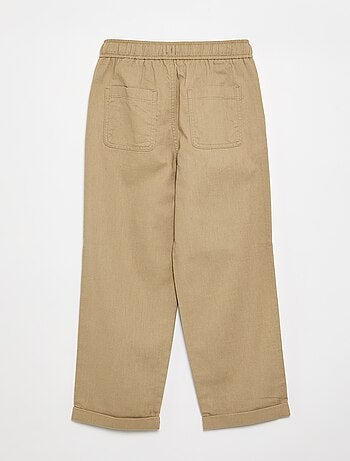 Pantalón de lino y algodón