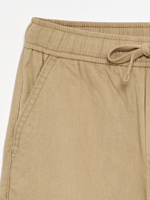 Pantalón de lino y algodón - Kiabi