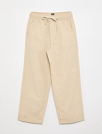 Pantalón de lino y algodón