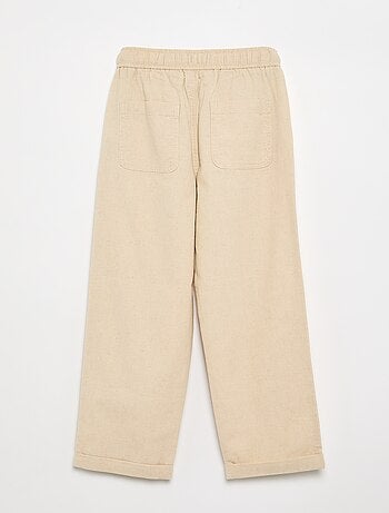 Pantalón de lino y algodón
