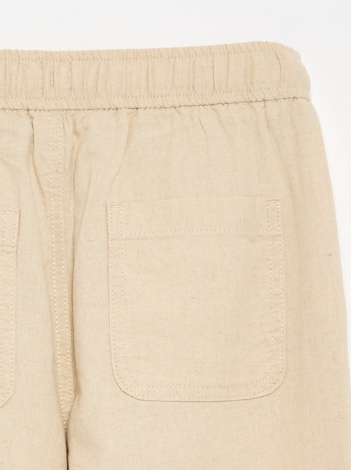 Pantalón de lino y algodón - Kiabi
