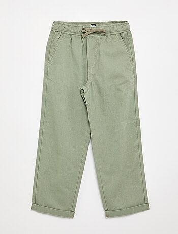 Pantalón de lino y algodón