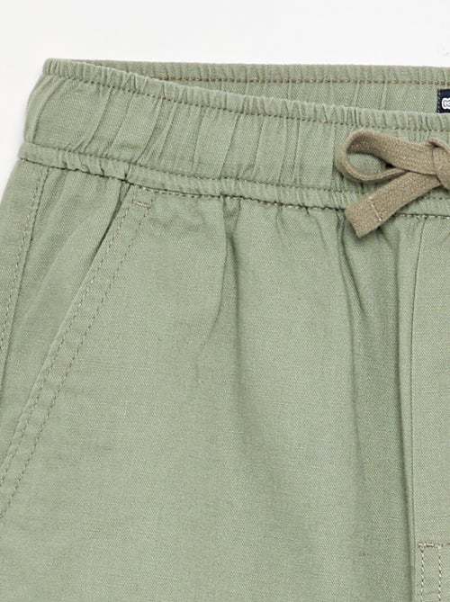 Pantalón de lino y algodón - Kiabi