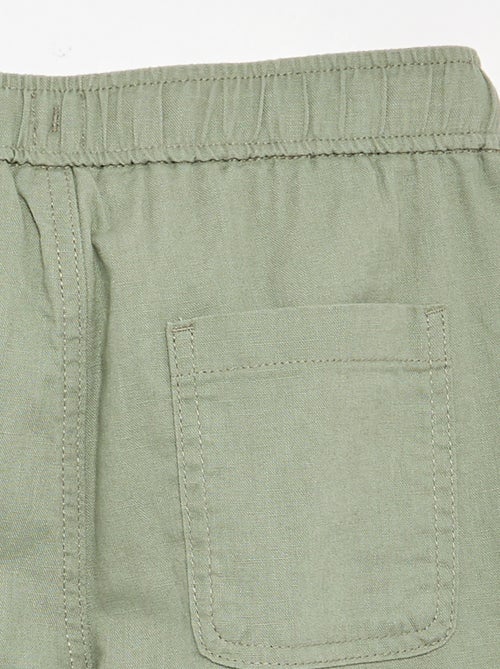 Pantalón de lino y algodón - Kiabi