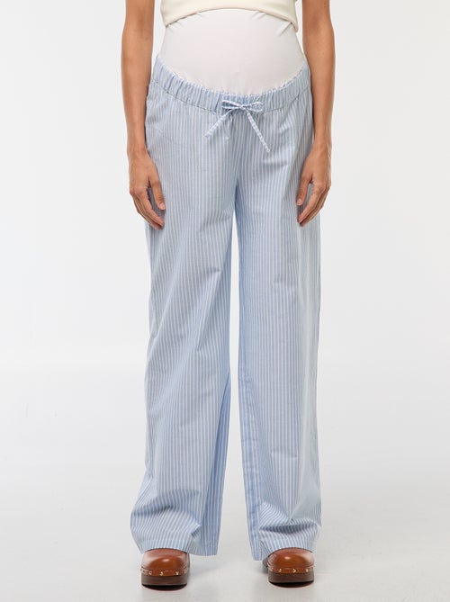 Pantalón de maternidad a rayas - Kiabi
