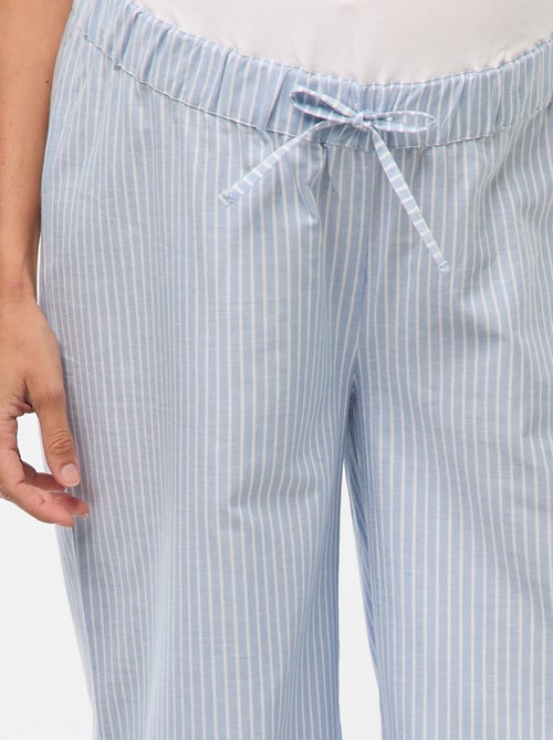 Pantalón de maternidad a rayas - Kiabi