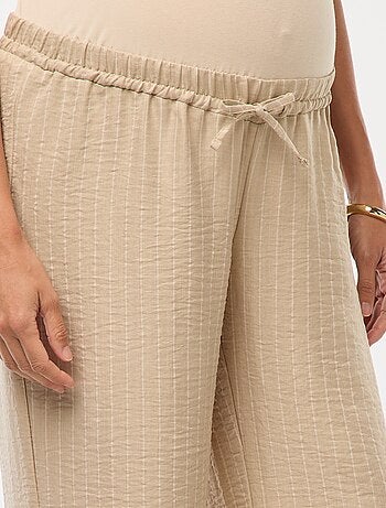 Pantalón de maternidad ancho a rayas