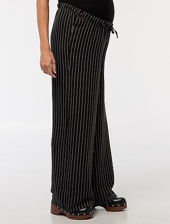 Pantalón de maternidad ancho a rayas
