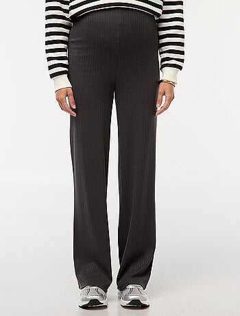 Pantalón de maternidad ancho de canalé