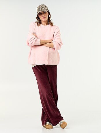 Pantalón de maternidad ancho de pana
