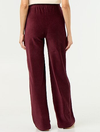 Pantalón de maternidad ancho de pana