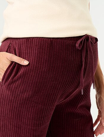 Pantalón de maternidad ancho de pana