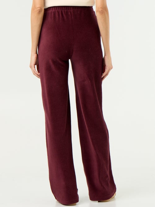 Pantalón de maternidad ancho de pana - Kiabi Pantalón de maternidad ancho de pana - Kiabi