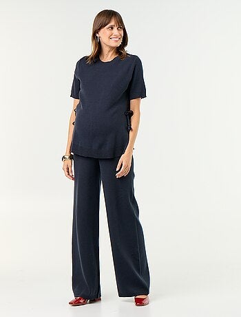 Pantalón de maternidad ancho de punto