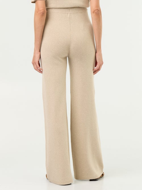 Pantalón de maternidad ancho de punto - Kiabi Pantalón de maternidad ancho de punto - Kiabi