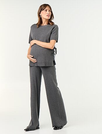 Pantalón de maternidad ancho de punto
