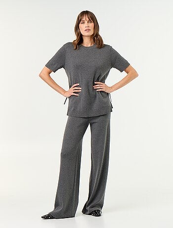 Pantalón de maternidad ancho de punto