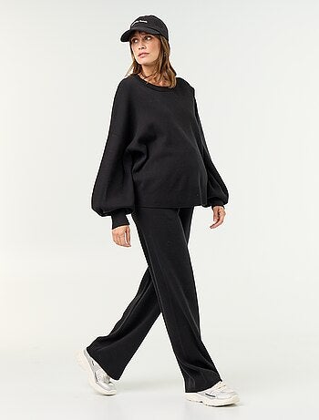 Pantalón de maternidad ancho de punto