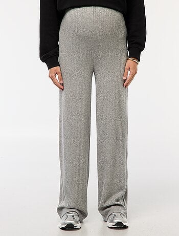Pantalón de maternidad ancho de canalé
