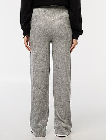 Pantalón de maternidad ancho de canalé