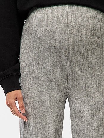 Pantalón de maternidad ancho de canalé