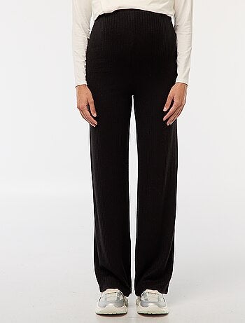 Pantalón de maternidad ancho de canalé