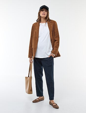 Pantalón de maternidad ancho en punto Milano