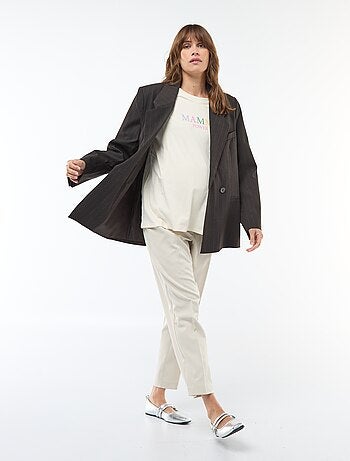Pantalón de maternidad ancho en punto Milano