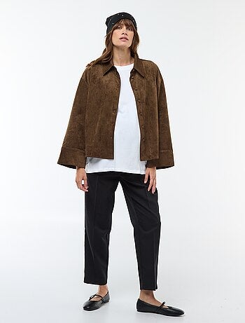 Pantalón de maternidad ancho en punto Milano