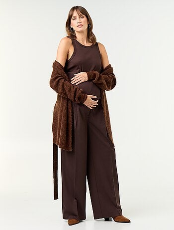 Pantalón de maternidad con pinzas