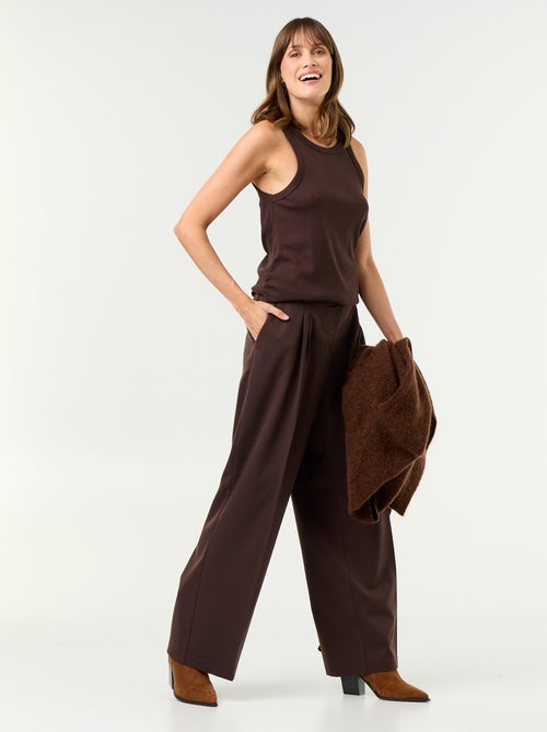 Pantalón de maternidad con pinzas - Kiabi Pantalón de maternidad con pinzas - Kiabi