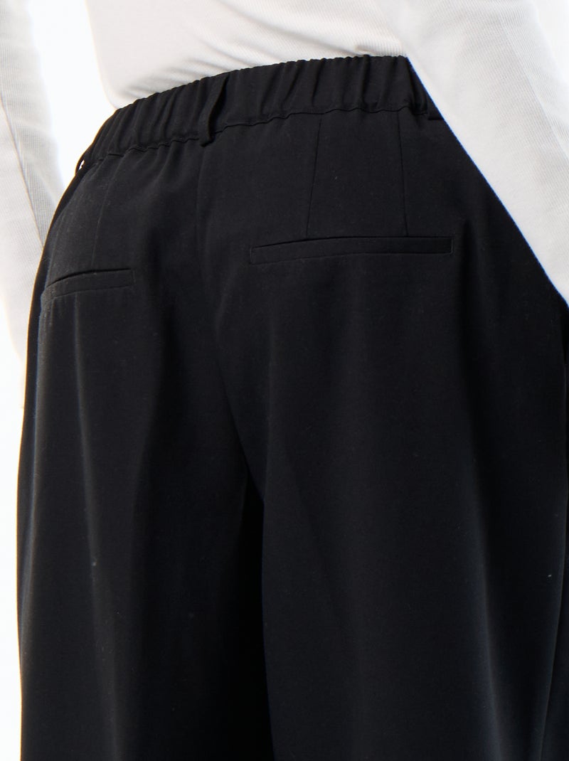 Pantalón de maternidad con pinzas Negro - Kiabi