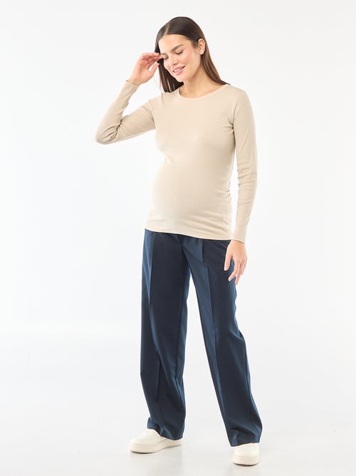 Pantalón de maternidad corte ancho - Kiabi