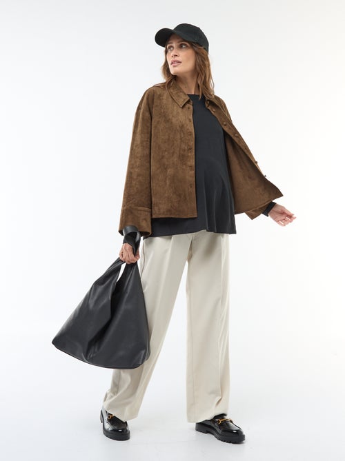 Pantalón de maternidad corte ancho - Kiabi