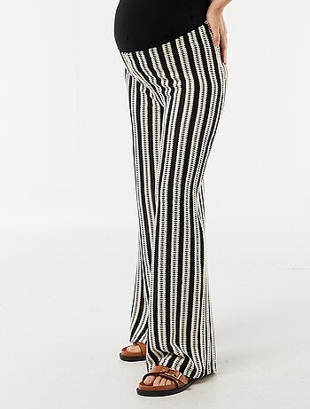 Pantalón de maternidad de punto a rayas