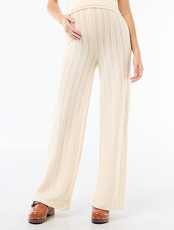 Pantalón de maternidad de punto a rayas