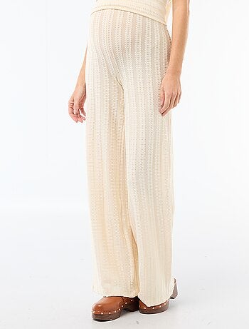 Pantalón de maternidad de punto a rayas