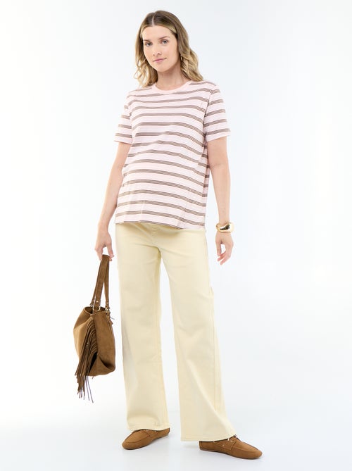 Pantalón de maternidad wide leg - Kiabi Pantalón de maternidad wide leg - Kiabi