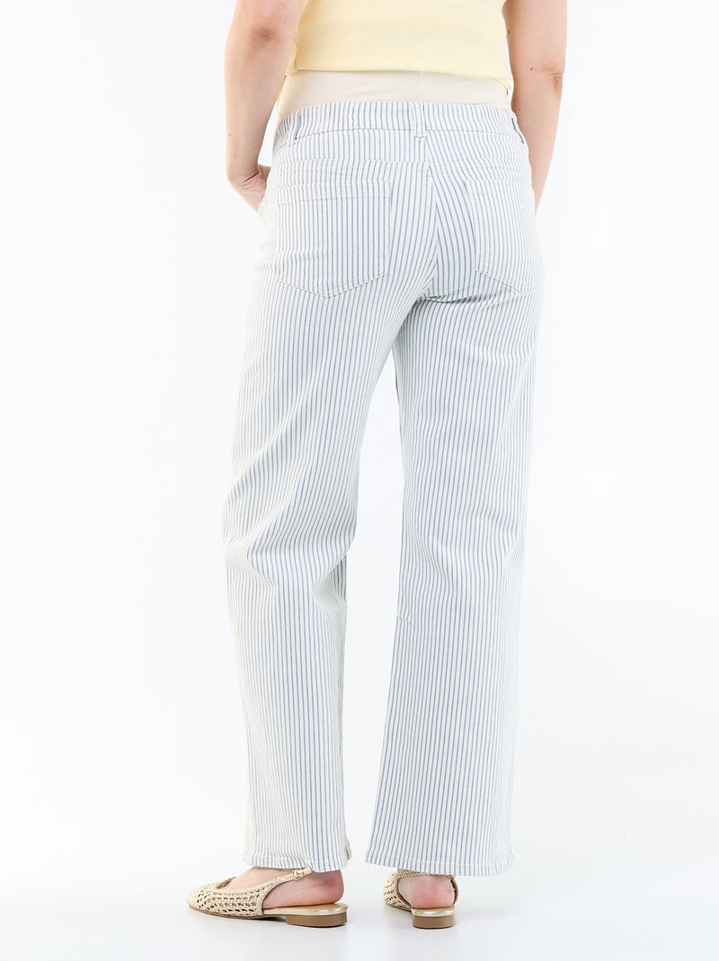 Pantalón de maternidad wide leg Beige - Kiabi