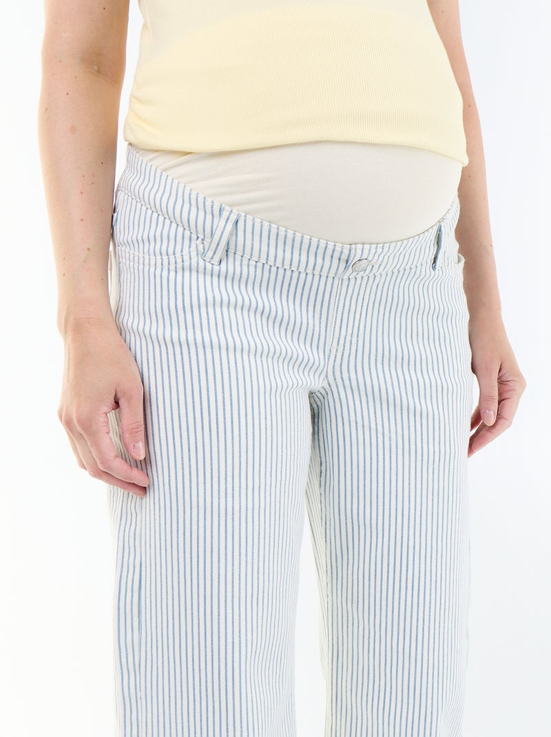 Pantalón de maternidad wide leg Beige - Kiabi