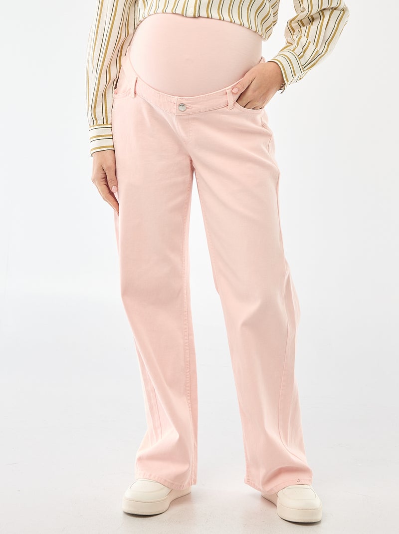 Pantalón de maternidad wide leg Rosa - Kiabi