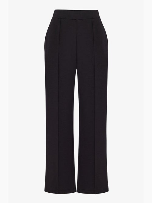 Pantalón de mujer de modal de pierna recta, tiro alto penti - Kiabi Pantalón de mujer de modal de pierna recta, tiro alto penti - Kiabi