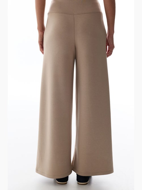 Pantalón de mujer de pierna ancha y tiro alto penti - Kiabi